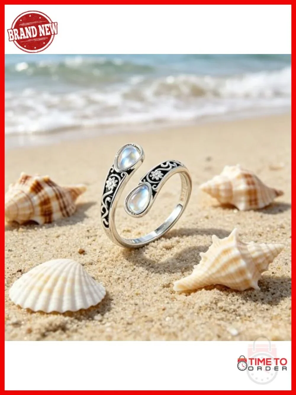 Adjustable Open Spoon Ring 925 Sterling Silver Retro Statement Thumb Ring
